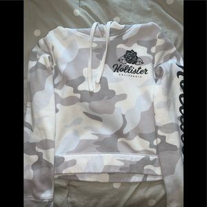 White Camo Hollister hoodie